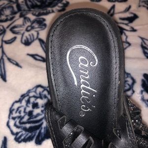 Rhinestone strappy heels